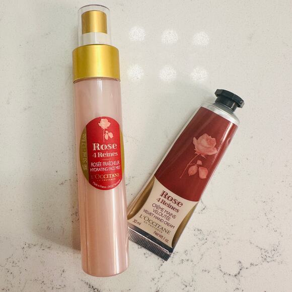 L'Occitane NEW 2 PC Rose Set – Rose Hydrating Face Mist + Rose Velvet Hand Cream - Picture 4 of 4